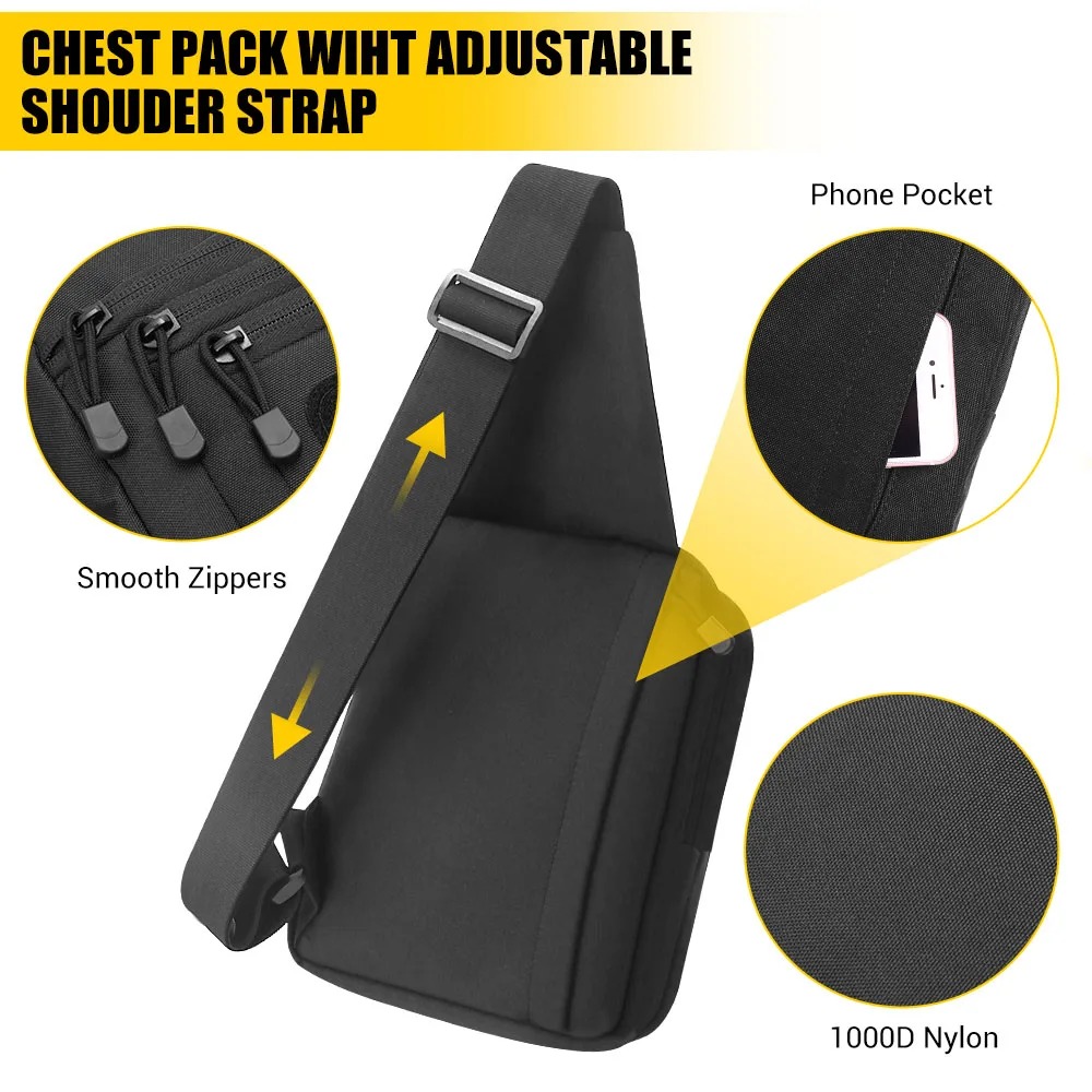 Tactical Pistol Gun Bag Concea - Edc Concealed Carry Sling Bag 评论和价格