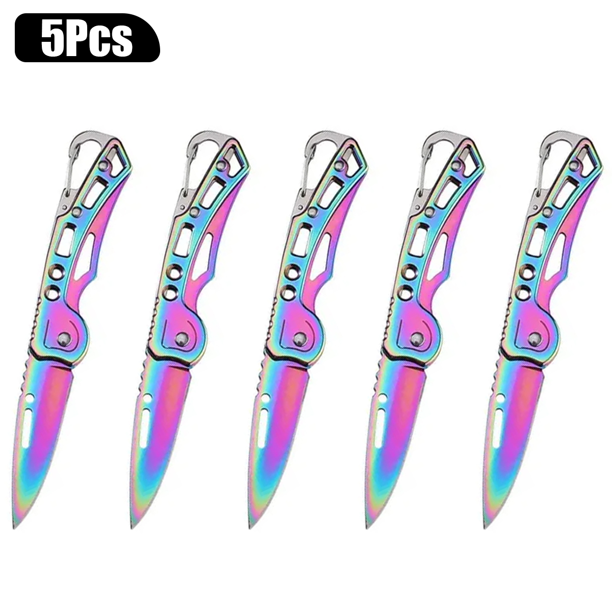 5-Piece Colorful Edc Pocket Kn - Edc Carry Pocket Knife 评论和价格